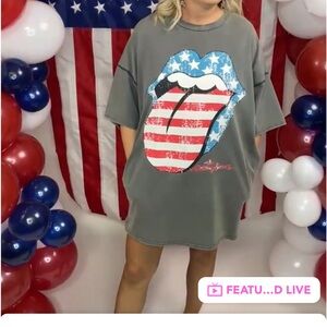 NWOT Rolling Stones Tshirt dress S